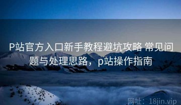 P站官方入口新手教程避坑攻略 常见问题与处理思路，p站操作指南