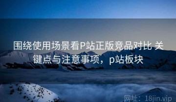 围绕使用场景看P站正版竞品对比 关键点与注意事项，p站板块