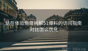 站在体验角度拆解51爆料的访问指南 对比怎么优化