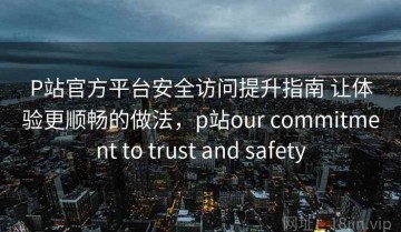P站官方平台安全访问提升指南 让体验更顺畅的做法，p站our commitment to trust and safety