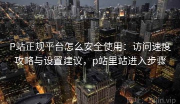 P站正规平台怎么安全使用：访问速度攻略与设置建议，p站里站进入步骤