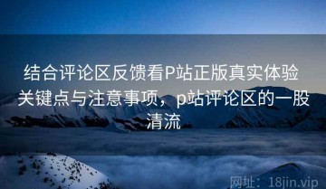 结合评论区反馈看P站正版真实体验 关键点与注意事项，p站评论区的一股清流