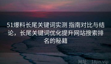 51爆料长尾关键词实测 指南对比与结论，长尾关键词优化提升网站搜索排名的秘籍