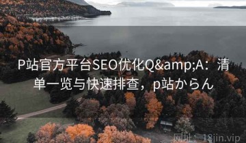 P站官方平台SEO优化Q&A：清单一览与快速排查，p站からん