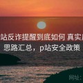 正规P站反诈提醒到底如何 真实反馈与思路汇总，p站安全政策