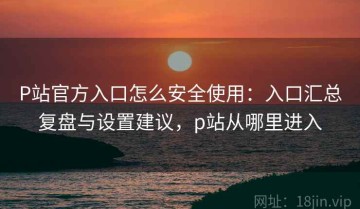 P站官方入口怎么安全使用：入口汇总复盘与设置建议，p站从哪里进入