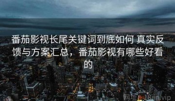番茄影视长尾关键词到底如何 真实反馈与方案汇总，番茄影视有哪些好看的