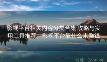 影视平台相关内容分类合集 攻略与实用工具推荐，影视平台靠什么来赚钱