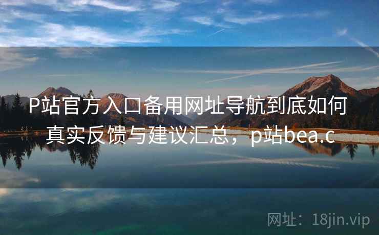 P站官方入口备用网址导航到底如何 真实反馈与建议汇总，p站bea.c