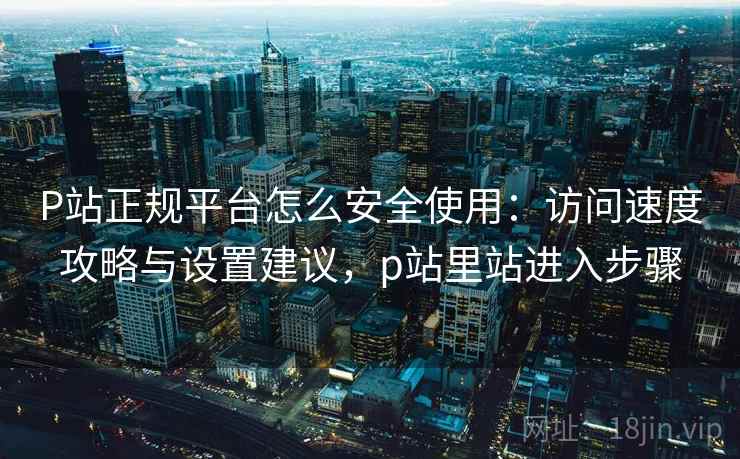 P站正规平台怎么安全使用：访问速度攻略与设置建议，p站里站进入步骤