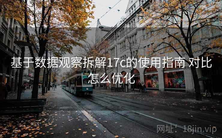 基于数据观察拆解17c的使用指南 对比怎么优化