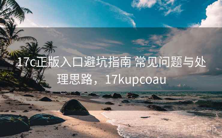 17c正版入口避坑指南 常见问题与处理思路，17kupcoau