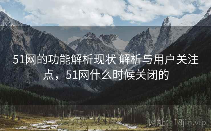 51网的功能解析现状 解析与用户关注点，51网什么时候关闭的