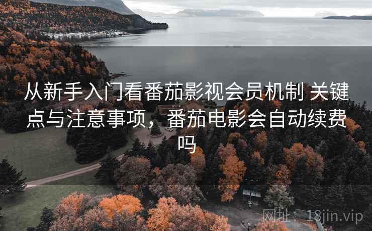 从新手入门看番茄影视会员机制 关键点与注意事项，番茄电影会自动续费吗