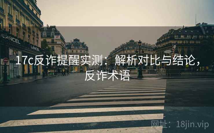 17c反诈提醒实测：解析对比与结论，反诈术语