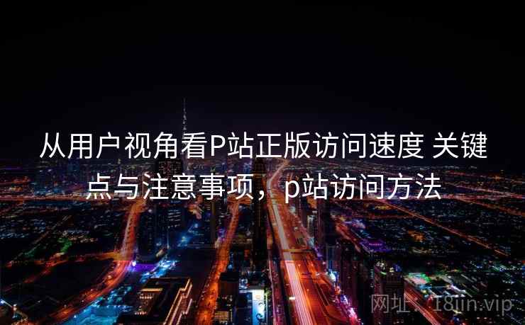 从用户视角看P站正版访问速度 关键点与注意事项，p站访问方法