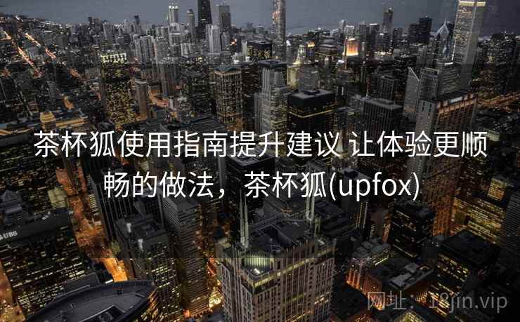 茶杯狐使用指南提升建议 让体验更顺畅的做法，茶杯狐(upfox)