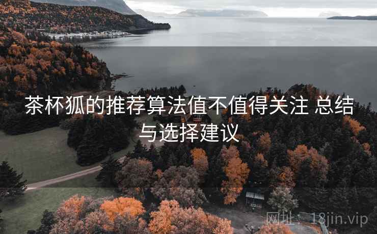 茶杯狐的推荐算法值不值得关注 总结与选择建议 茶杯狐的推荐算法值不值得关注 总结与选择建议