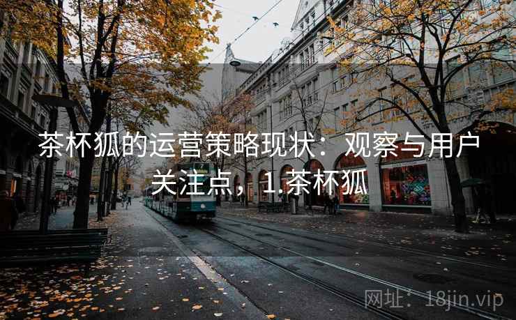 茶杯狐的运营策略现状：观察与用户关注点，1.茶杯狐